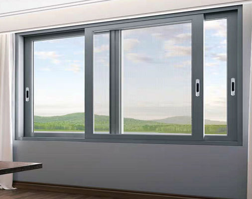 আউটডোর হারিকেন প্রতিরোধী স্লিমলাইন অ্যালুমিনিয়াম স্লাইডিং দরজা ফ্লোরোকার্বন স্প্রে