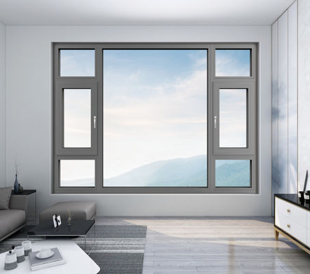 অ্যালুমিনিয়াম আউটওয়েং উইন্ডোজ সহজ পরিষ্কার এবং তাপ প্রতিরোধী