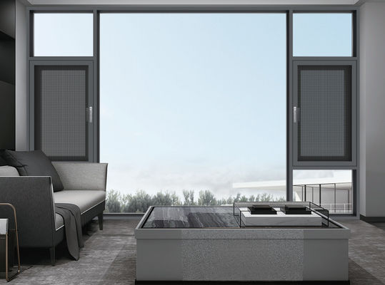 শক্তি সঞ্চয়কারী অ্যালুমিনিয়াম সুইং উইন্ডো টেম্পারেড গ্লাস আউটডোর ক্যাসমেন্ট উইন্ডো