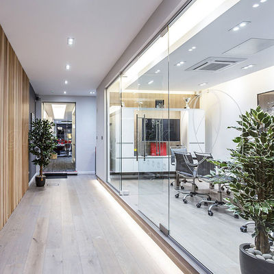 অ্যালুমিনিয়াম ফ্রেম গ্লাস ক্যাবিকল দেয়াল দরজা সঙ্গে কাস্টমাইজড মাত্রা