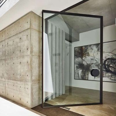 কাস্টমাইজড অ্যালুমিনিয়াম খাদ পিভট এন্ট্রি দরজা ভারী দায়িত্ব গ্লাস ঘোরানো দরজা