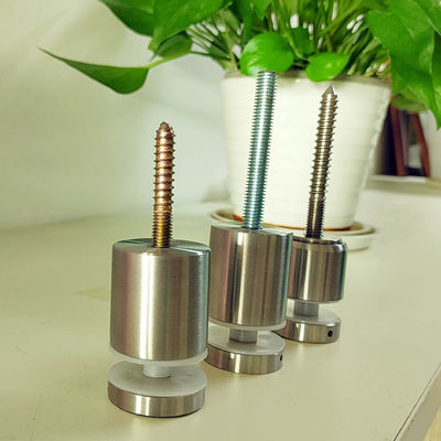 সামঞ্জস্যযোগ্য স্টেইনলেস স্টীল ফ্রেমহীন ওয়াল মাউন্ট গ্লাস রেলিং ফিক্সিং স্ট্যান্ডফ পিন