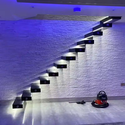 এসজেডজি আধুনিক নকশা ভাসমান সিঁড়ি কাস্টমাইজড ভাসমান কাঠের সিঁড়ি