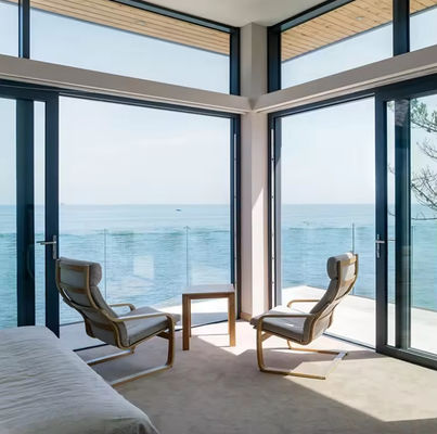 গোলমাল হ্রাস অ্যালুমিনিয়াম স্লাইডিং দরজা বিচ্ছিন্ন গ্লাস 3 মিটার অ্যালুমিনিয়াম স্লাইডিং দরজা