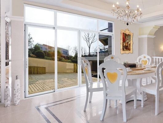 আইসোলেটেড সিকিউরিটি গ্লাস অ্যালুমিনিয়াম প্রোফাইল স্লাইডিং দরজা তাপ বিরতি স্লাইডিং গ্লাস দরজা প্রতিস্থাপন