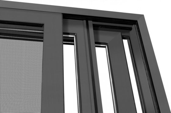 শক্তিশালী অ্যালুমিনিয়াম প্রোফাইল স্লাইডিং দরজা টেম্পারেড গ্লাস দিয়ে কাস্টমাইজযোগ্য