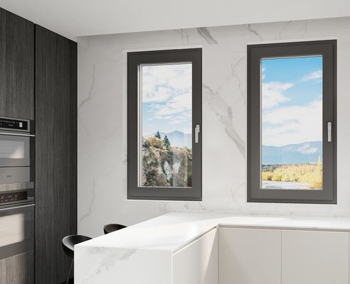 স্টেইনলেস স্টীল হার্ডওয়্যার সঙ্গে SZG Casement ওপেন অ্যালুমিনিয়াম সুইং উইন্ডো