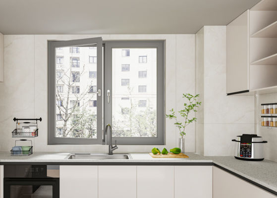 SZG স্পেস সেভিং অ্যালুমিনিয়াম সর্বাধিক বায়ু সঞ্চালনের জন্য বাইরে খোলা উইন্ডোজ