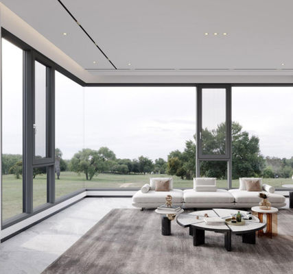 সহজ রক্ষণাবেক্ষণ অ্যালুমিনিয়াম সুইং উইন্ডো ক্ষয় প্রতিরোধী সুইং গ্লাস উইন্ডো