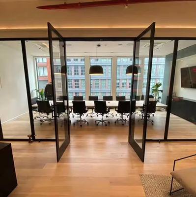 ভারী দায়িত্ব অ্যালুমিনিয়াম ফ্রেম সুইং দরজা তাপ বিরতি সহজ রক্ষণাবেক্ষণ