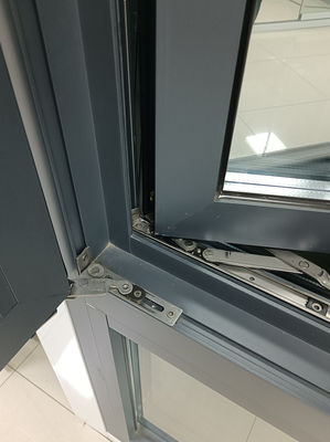 আবাসিক অ্যালুমিনিয়াম সুইং উইন্ডো সহজ পরিষ্কার ভিতরে খোলা উইন্ডো