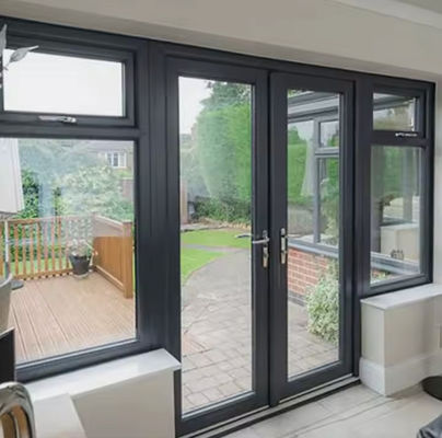 থার্মাল ব্রেক অ্যালুমিনিয়াম গ্লাস সুইং ডোর ওপেন কেসমেন্ট জারা প্রতিরোধী