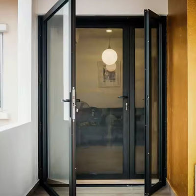 কাস্টমাইজড অ্যালুমিনিয়াম সুইং দরজা দীর্ঘস্থায়ী Anodizing মেটাল সুইং দরজা