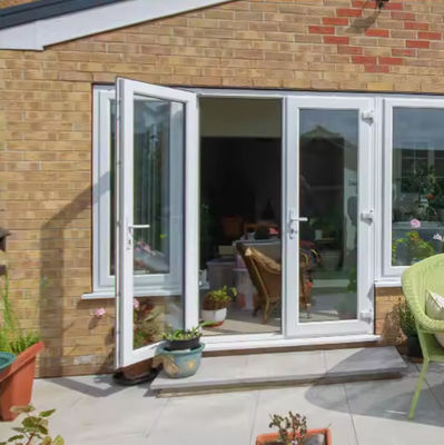 প্রবেশদ্বার অ্যালুমিনিয়াম সুইং ডোর ক্ষয় প্রতিরোধী অ্যালুমিনিয়াম গ্লাস hinged দরজা