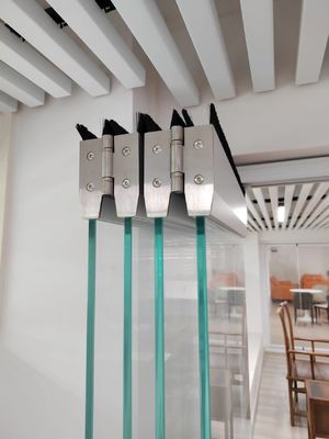 সুরক্ষা টেম্পারেড গ্লাস কালো অ্যালুমিনিয়াম দ্বিগুণ দরজা টাইফুন প্রতিরোধের