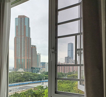 ডাবল গ্লাসযুক্ত অ্যালুমিনিয়াম সুইং উইন্ডো কাস্টমাইজড সুইং গ্লাস উইন্ডো