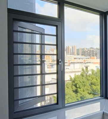 কাস্টমাইজযোগ্য ১.২ মিমি অ্যালুমিনিয়াম কেসমেন্ট সুইং উইন্ডো আধুনিক নকশা