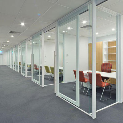 বাণিজ্যিক অভ্যন্তরীণ শব্দরোধী গ্লাস পার্টিশন ওয়াল গোপনীয়তা সুরক্ষা