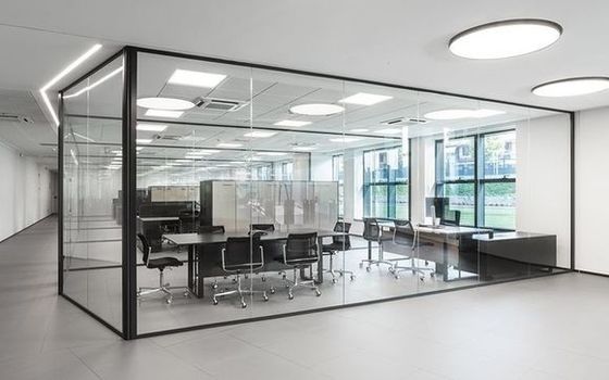 আধুনিক ডিজাইন গ্লাস পার্টিশন ওয়াল সাউন্ডপ্রুফ বাণিজ্যিক গ্লাস পার্টিশন