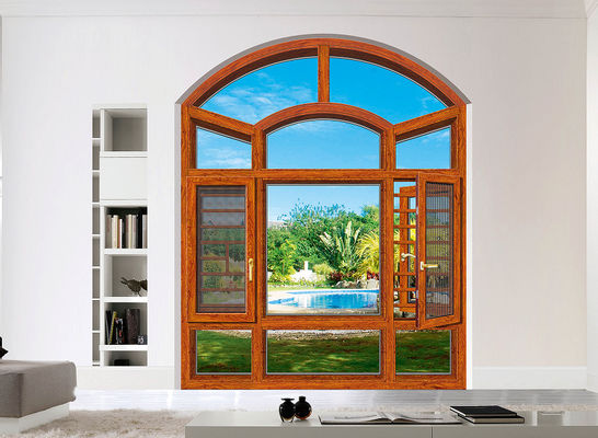 পাউডার লেপযুক্ত টিল্ট টার্ন অ্যালুমিনিয়াম উইন্ডোজ ইনসেক্ট সুরক্ষা সঙ্গে কাস্টমাইজড