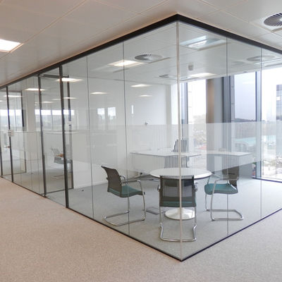 আধুনিক নকশা নিরাপত্তা ফ্রেমহীন গ্লাস অফিস দেয়াল সাউন্ডপ্রুফ ল্যামিনেট গ্লাস