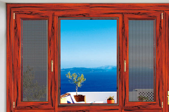 বায়ু প্রতিরোধের টিল্ট টার্ন অ্যালুমিনিয়াম উইন্ডোজ ডাবল গ্লাস সহ নিয়মিত