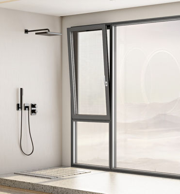 আবহাওয়া প্রতিরোধী টিল্ট টার্ন অ্যালুমিনিয়াম উইন্ডোজ সুরক্ষা সুরক্ষা সহ