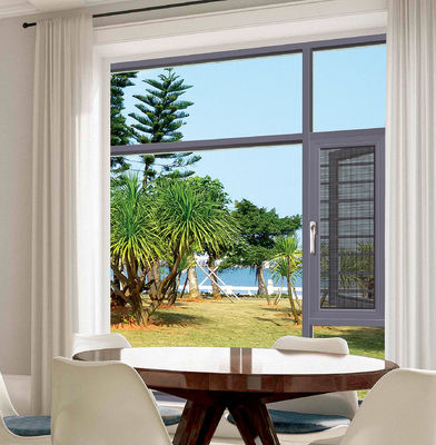 আবহাওয়া প্রতিরোধী টিল্ট টার্ন অ্যালুমিনিয়াম উইন্ডোজ সুরক্ষা সুরক্ষা সহ