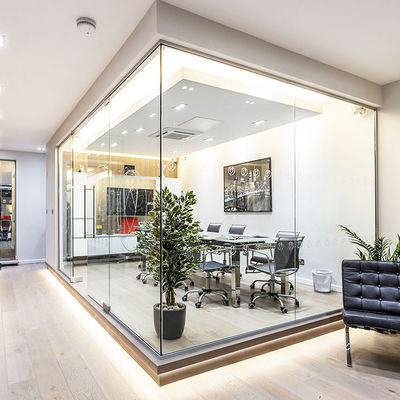 অ্যালুমিনিয়াম ফ্রেম গ্লাস ক্যাবিকল দেয়াল দরজা সঙ্গে কাস্টমাইজড মাত্রা