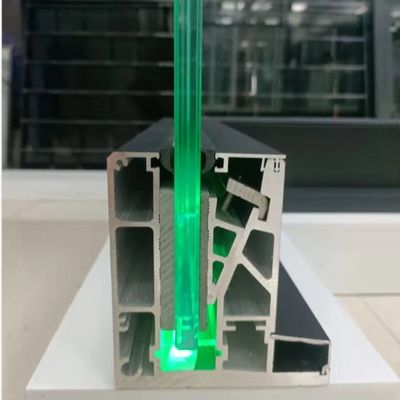 রঙিন এলইডি লাইট ইউ চ্যানেল গ্লাস রেলিং 8-16 মিমি ল্যামিনেটেড গ্লাস এবং 5 বছরেরও বেশি ওয়ারেন্টি সহ