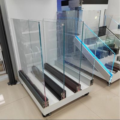 নিরাপত্তা এবং নান্দনিকতার জন্য অ্যালুমিনিয়াম হ্যান্ড্রেইল সহ স্থিতিশীল 800-1200 মিমি টেম্পারড গ্লাস ইউ চ্যানেল সিস্টেম