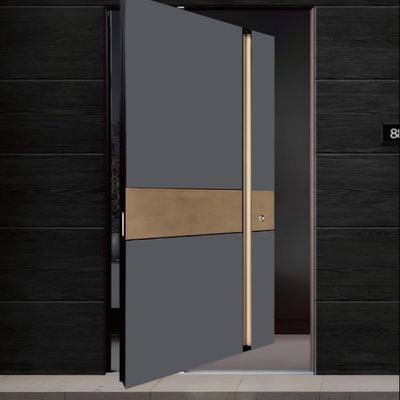 কাস্টমাইজড অ্যালুমিনিয়াম খাদ পিভট এন্ট্রি দরজা ভারী দায়িত্ব গ্লাস ঘোরানো দরজা