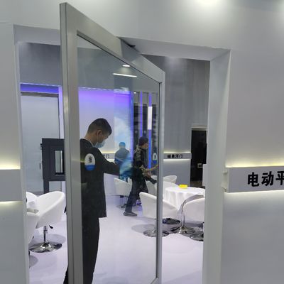 অ্যালুমিনিয়াম খাদ ফ্রেম বিলাসবহুল নকশা ল্যামিনেটেড টেম্পারেড গ্লাস পিভট সামনের দরজা একক এবং ডাবল গ্লাস টাইপের জন্য কাস্টমাইজড আকারের