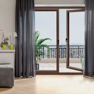 অন্তর্নিহিত গ্লাস অফিস দরজা জন্য ইনসুলেশন অ্যালুমিনিয়াম সুইং দরজা পাউডার লেপ