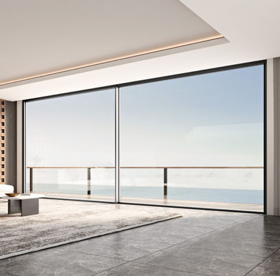 কাস্টমাইজযোগ্য অ্যালুমিনিয়াম স্লাইডিং দরজা স্লাইডিং খোলার পদ্ধতি এবং কাস্টম প্রয়োজনের জন্য 1.2 মিমি-2.2 মিমি ফ্রেমের বেধ