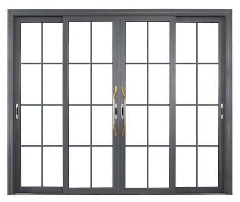 বড় আধুনিক অভ্যন্তরীণ লকযোগ্য অ্যাকর্ডিয়ান কালো স্লাইডিং গ্লাস ডোর কাস্টমাইজড ডাবল কাচের দরজা