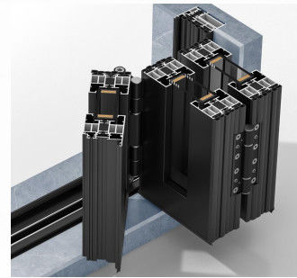 উচ্চ-গ্রেডের অ্যালুমিনিয়াম বাই-ফোল্ডিং দরজা, কাস্টমাইজড ফ্রেমের প্রস্থ এবং শব্দ নিরোধক সহ