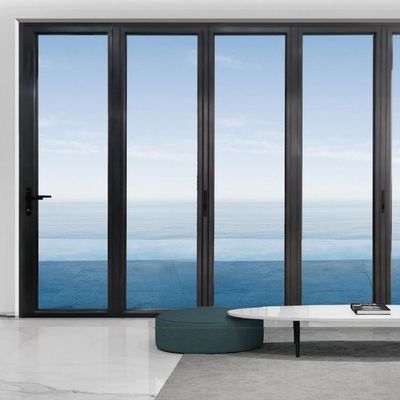 মসৃণ এবং আধুনিক অ্যালুমিনিয়াম ভাঁজ দরজা 10 বছরের ওয়ারেন্টি এবং কাস্টমাইজড পৃষ্ঠ চিকিত্সা সঙ্গে