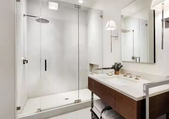 কাস্টমাইজযোগ্য হার্ডওয়্যার এবং 24 ঘন্টা অনলাইন সমর্থন সহ ফ্রেমহীন গ্লাস ওয়াল সিস্টেম