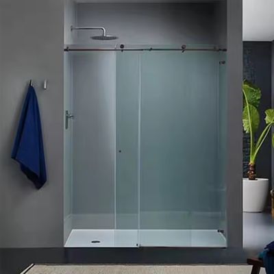 অভ্যন্তরীণ গ্লাস পার্টিশন দরজা 1.4 মিমি প্রোফাইল বেধ সঙ্গে ফ্রিজড গ্লাস এবং 50 বছর জীবন span