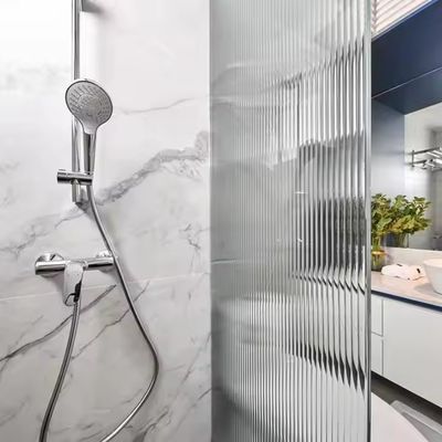 অভ্যন্তরীণ গ্লাস পার্টিশন দরজা 1.4 মিমি প্রোফাইল বেধ সঙ্গে ফ্রিজড গ্লাস এবং 50 বছর জীবন span