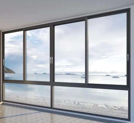 ভারী দায়িত্ব অনুভূমিক অ্যালুমিনিয়াম স্লাইডিং উইন্ডো 5 বছরেরও বেশি ওয়ারেন্টি সহ