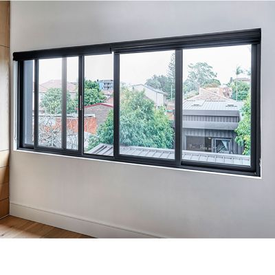 ভারী দায়িত্ব অনুভূমিক অ্যালুমিনিয়াম স্লাইডিং উইন্ডো 5 বছরেরও বেশি ওয়ারেন্টি সহ