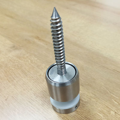 নিয়মিত স্টেইনলেস স্টীল 304/316 স্ট্যান্ডফ গ্লাস রেলিং সিস্টেম 8-12 মিমি গ্লাসের জন্য 30 মিমি / 42.4 মিমি ব্যাসার্ধ সহ