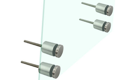 স্টেইনলেস স্টিল স্ট্যান্ডঅফ মাউন্ট প্যানেল হোল্ডার বোল্ট হার্ডওয়্যার আউটডোর সিঁড়ি বারান্দার জন্য