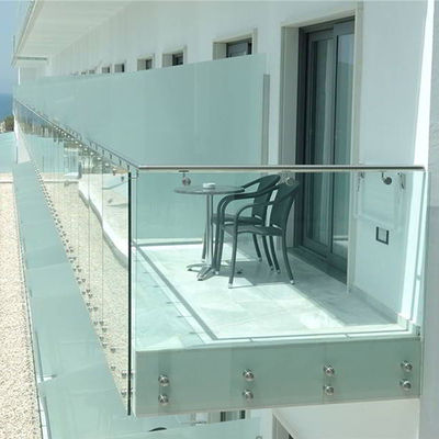Adjustable Standoff Glass Railing System with Marine-Grade 316 Stainless Steel for 8-12mm Tempered Glass