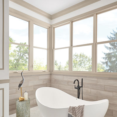 শব্দরোধী, শক্তি সাশ্রয়ী অ্যালুমিনিয়াম সুইং জানালা, ১০ বছরের ওয়ারেন্টি এবং ডাবল গ্লাস